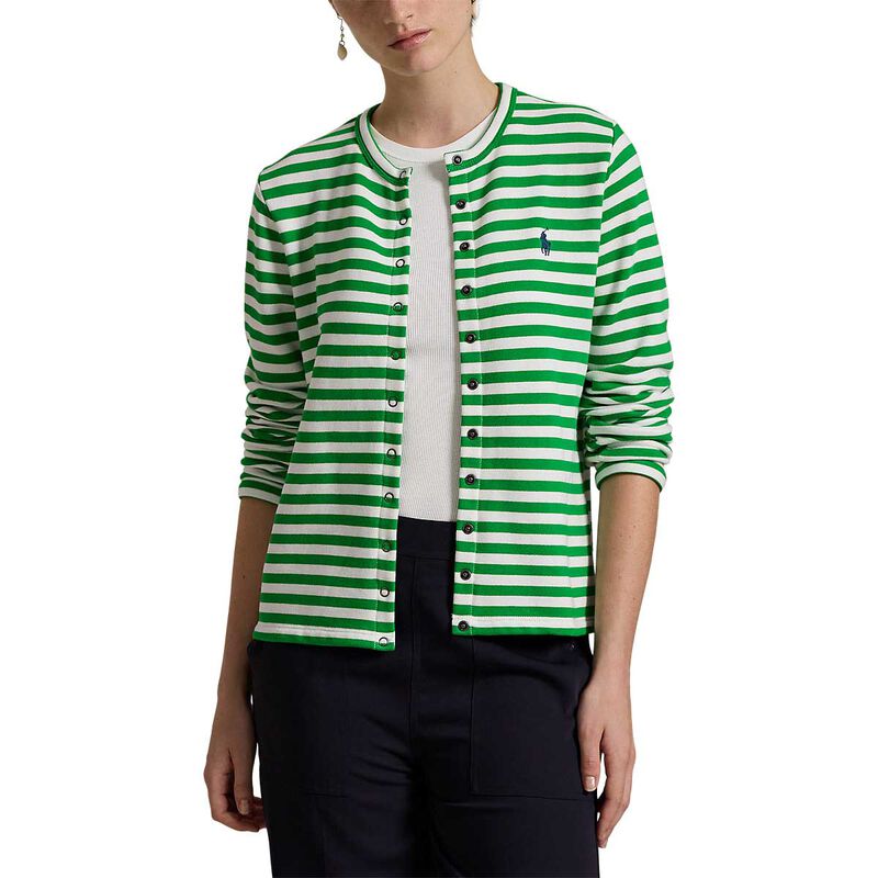 Polo Ralph Lauren Striped French Terry Cardigan image number 0